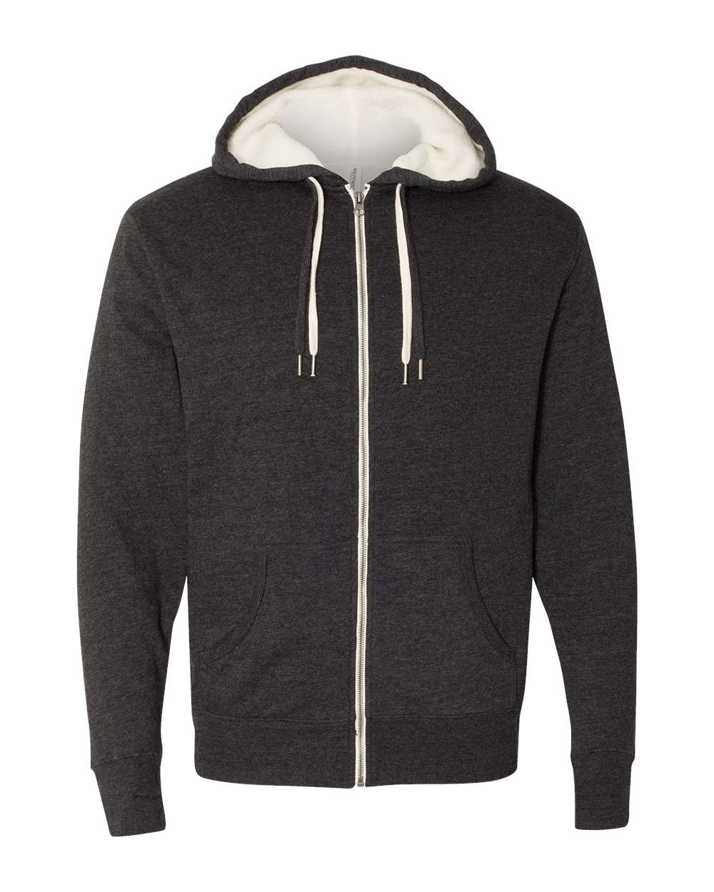 Unisex Sherpa-Lined Hooded Sweatshirt-