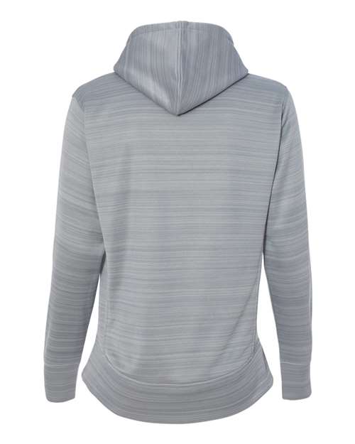 Women's Odyssey Striped Performance Fleece Lapover Hooded Sweatshirt