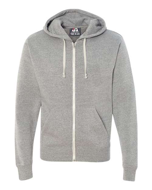 Men's Triblend Full-Zip Hooded Sweatshirt