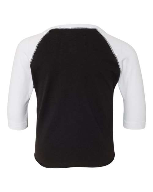 Toddler Baseball Fine Jersey Three-Quarter Sleeve Tee