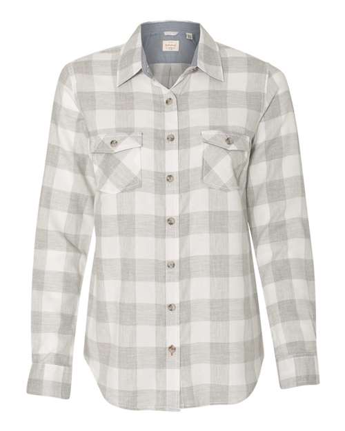 Women&#8216;s Vintage Brushed Flannel Long Sleeve Shirt-Weatherproof