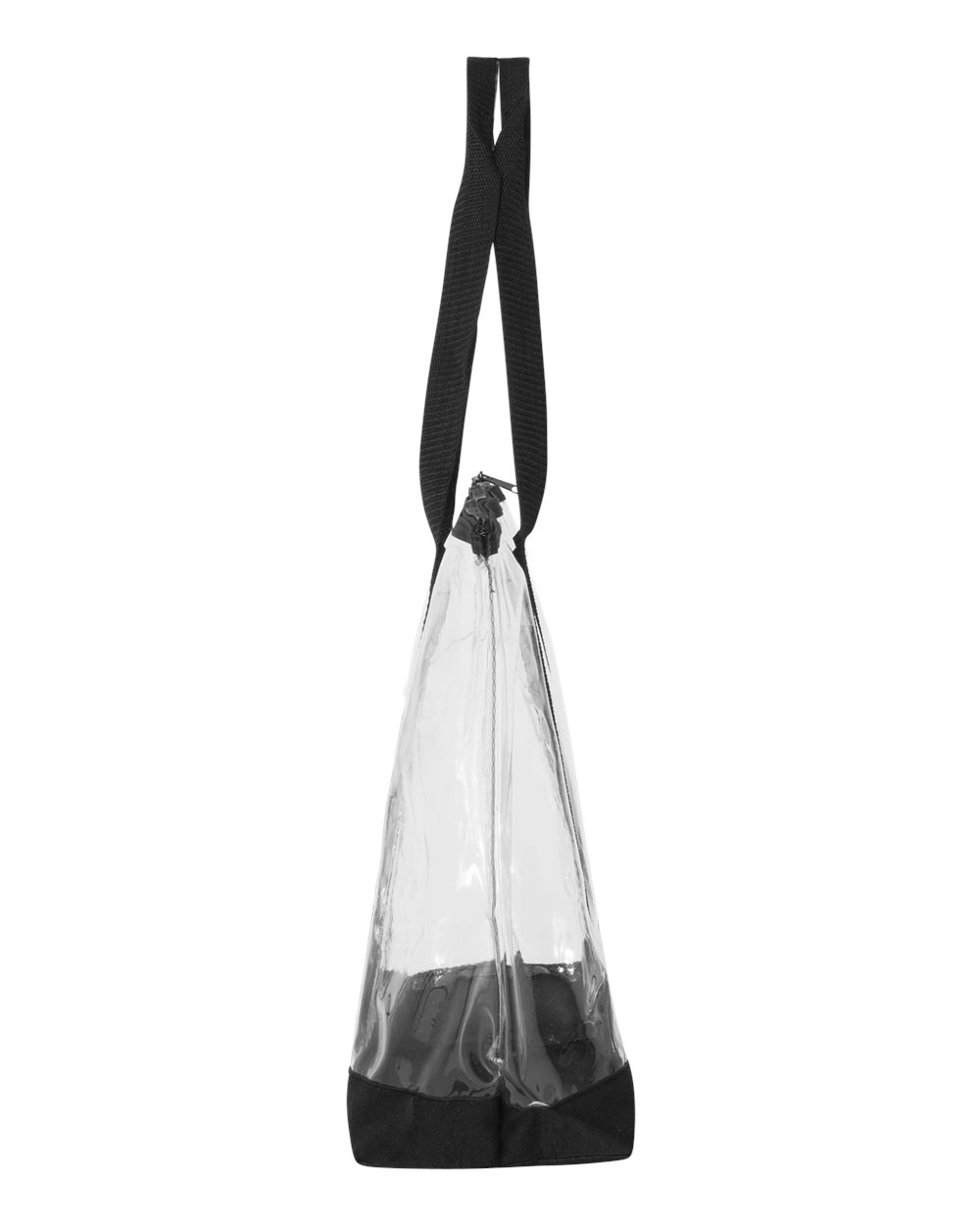7009 Clear Tote Bag - Clear/Red