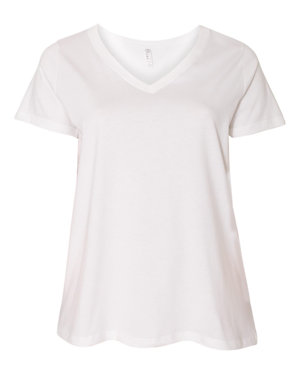 Curvy Collection Womens Premium Jersey V-Neck Tee-