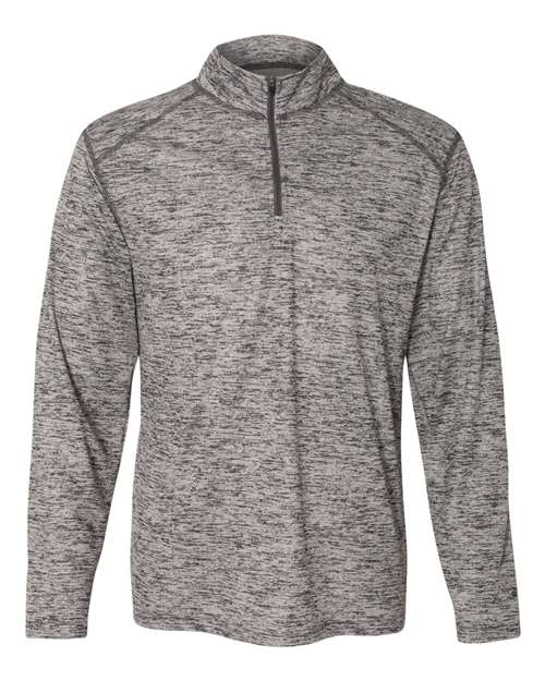 Men&#39;s Tonal Blend Quarter&#45;Zip Pullover-Badger