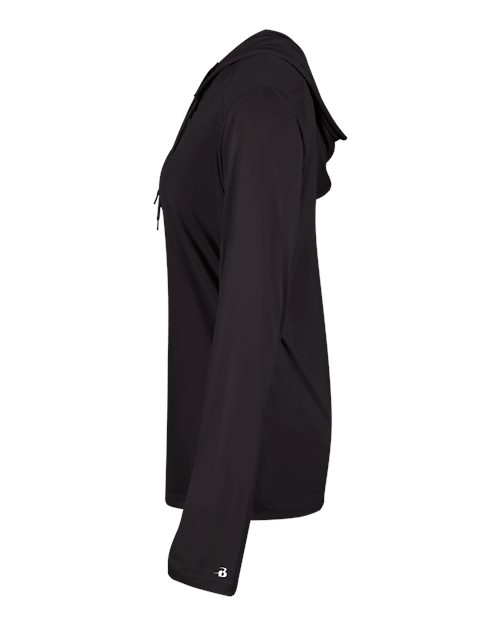 Women's B-Core Long Sleeve Hooded T-Shirt – Detail