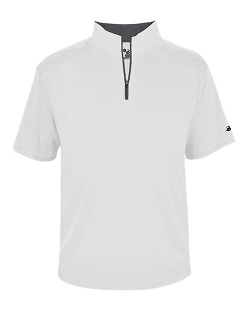 B-Core Quarter-Zip T-Shirt-Badger