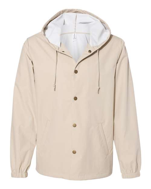 Men's Water-Resistant Hooded Windbreaker