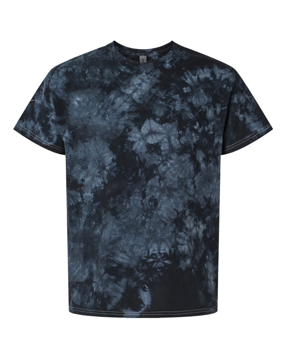 Blue / Black Crystal Wash Tie Dye T-Shirt