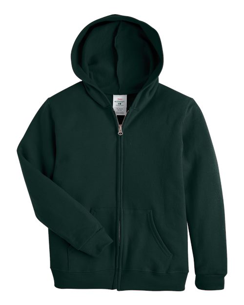 Hanes Youth EcoSmartR Full-Zip Hooded Sweatshirt P480