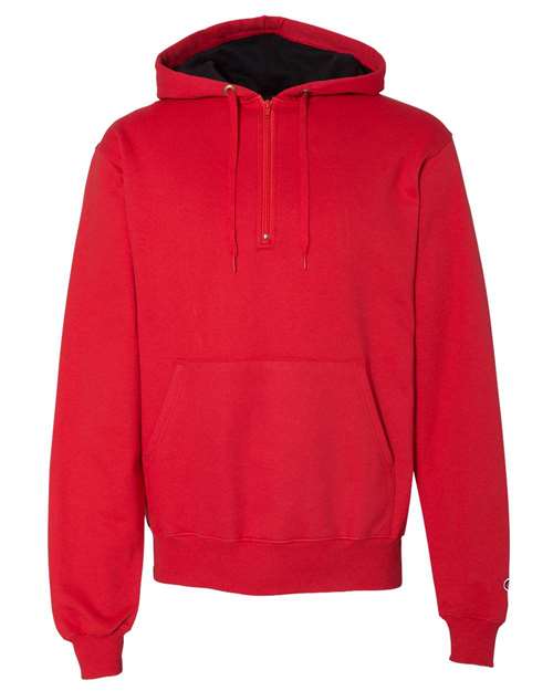 Cotton Max Hooded Quarter-Zip Sweatshirt-