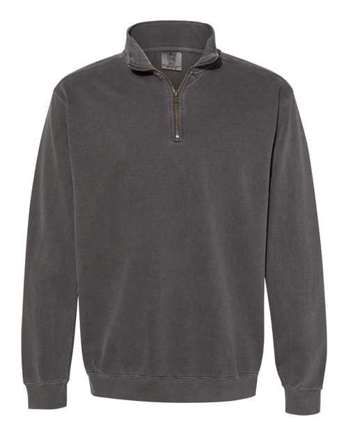 Garment&#45;Dyed Quarter Zip Sweatshirt-Comfort Colors