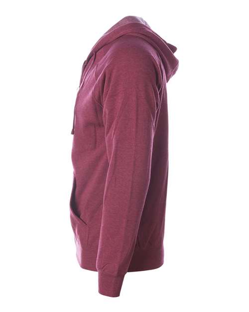 Unisex Special Blend Raglan Full-Zip Hooded Sweatshirt – Side