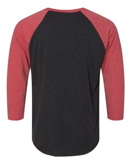 Unisex Triblend Three-Quarter Raglan T-Shirt – Back