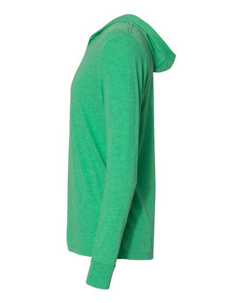 Unisex Triblend Hooded Long Sleeve Pullover T-Shirt