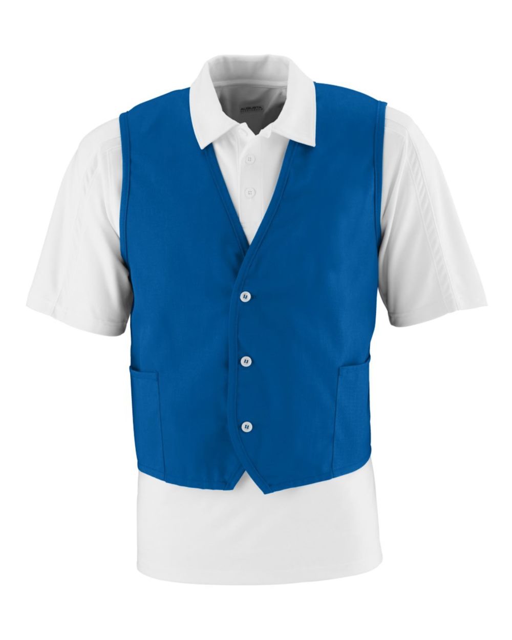 Unisex Vest in Royal — Left chest