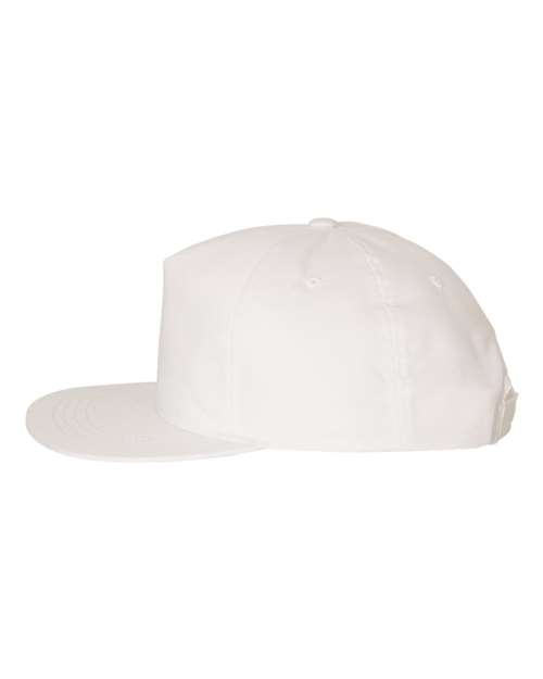 Lightly-Structured Five-Panel Snapback Cap