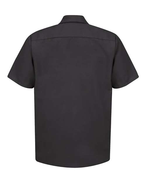 Men's Tall Industrial Short Sleeve Work Shirt – Back