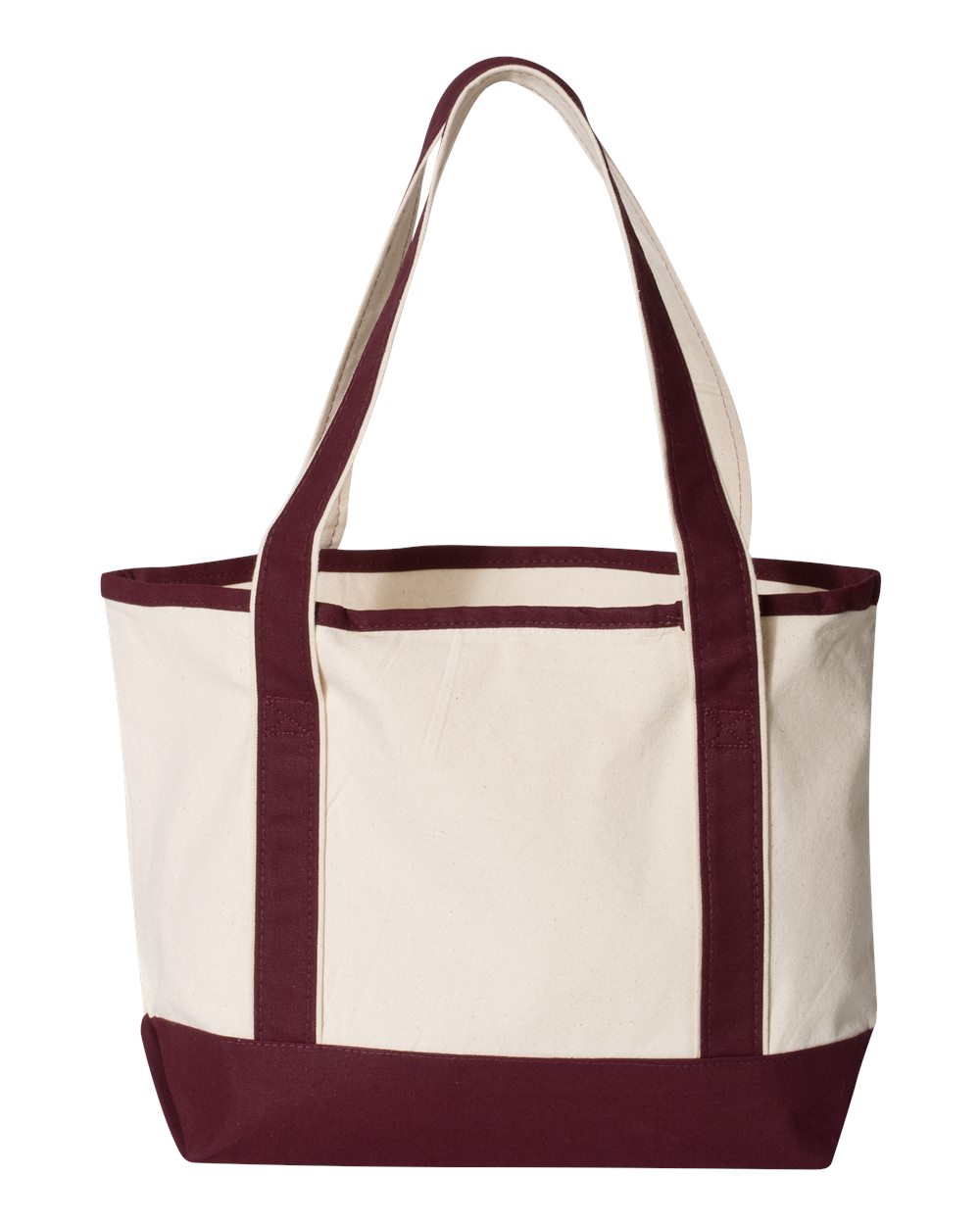 🔥 Q-tees 20l Small Deluxe Tote 100% heavy cotton canvas Bag pocket Q125800 - 第 9/25 張圖片