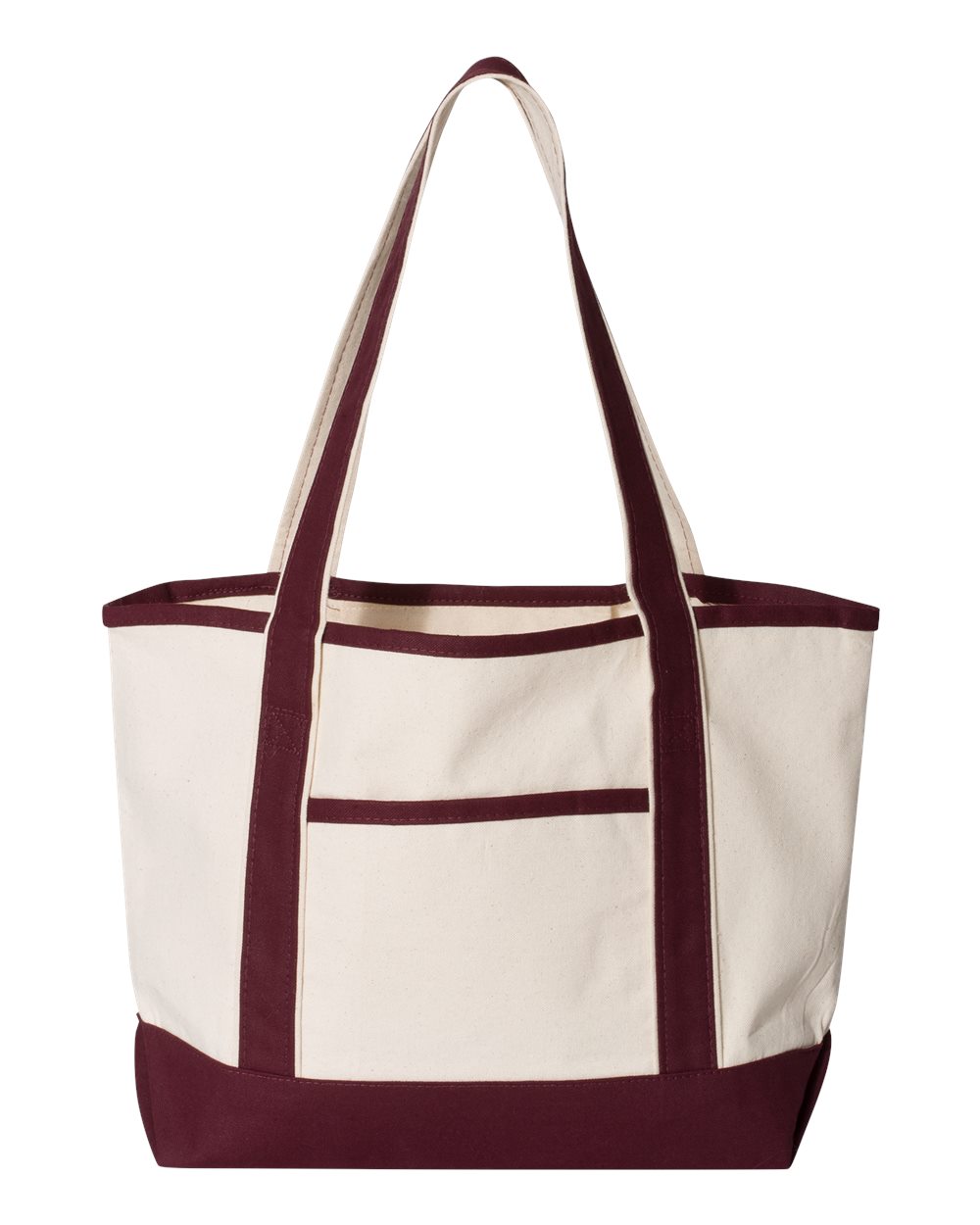 🔥 Q-tees 20l Small Deluxe Tote 100% heavy cotton canvas Bag pocket Q125800 - 第 8/25 張圖片