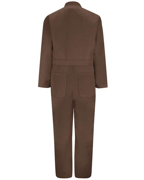 Men's Extended Sizes Twill Action Back Coverall