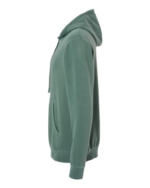 Unisex Midweight Pigment-Dyed Hooded Sweatshirt – Detail