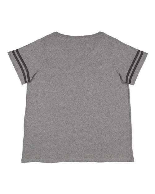 Women's Curvy Collection Vintage Football T-Shirt