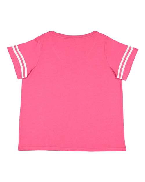 Women's Curvy Collection Vintage Football T-Shirt