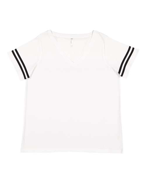 Curvy Collection Women&#39;s Vintage Football T&#45;Shirt-LAT
