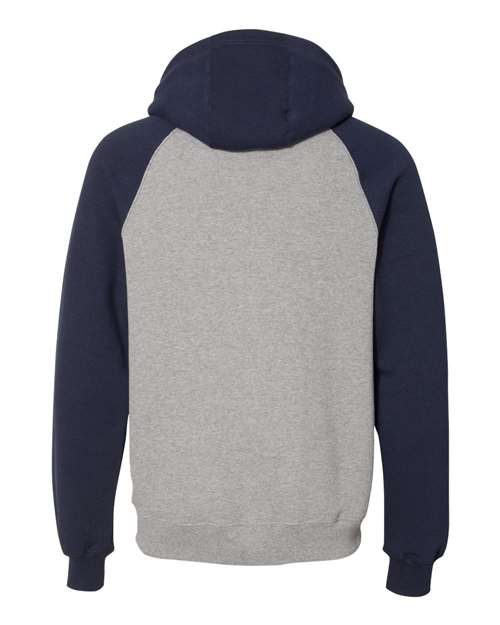 Unisex Dri Power® Colorblock Raglan Hooded Sweatshirt