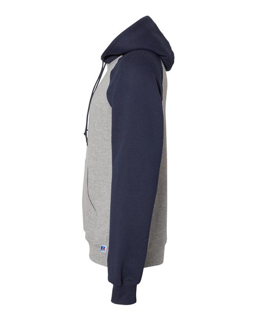 Unisex Dri Power® Colorblock Raglan Hooded Sweatshirt