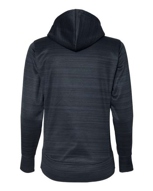 Women's Odyssey Striped Performance Fleece Lapover Hooded Sweatshirt