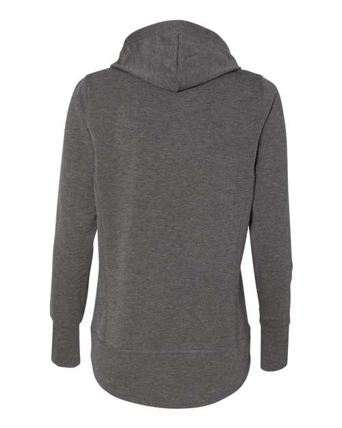 Women’s Omega Stretch Snap-Placket Hooded Sweatshirt – Back
