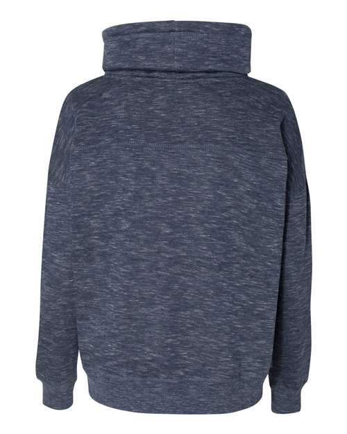 Women’s Mélange Fleece Cowl Neck Sweatshirt