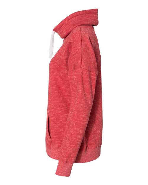 Women’s Mélange Fleece Cowl Neck Sweatshirt