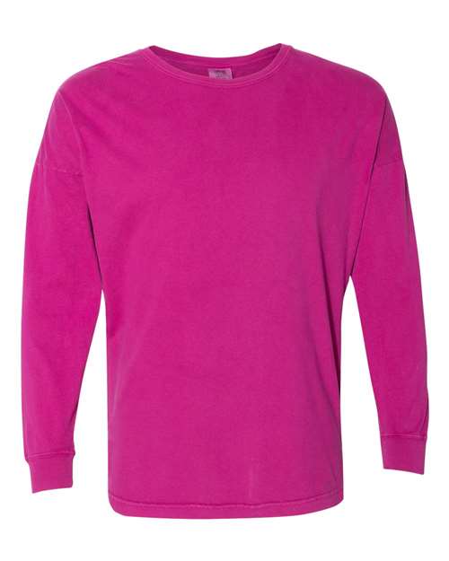 Garment&#45;Dyed Drop&#45;Shoulder Long Sleeve T&#45;Shirt-Comfort Colors