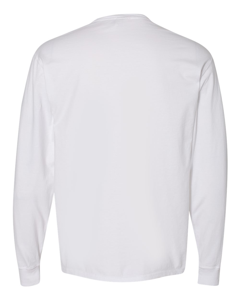 Men's ComfortWash White Bentley Falcons Stack Garment Dyed Long Sleeve T- Shirt