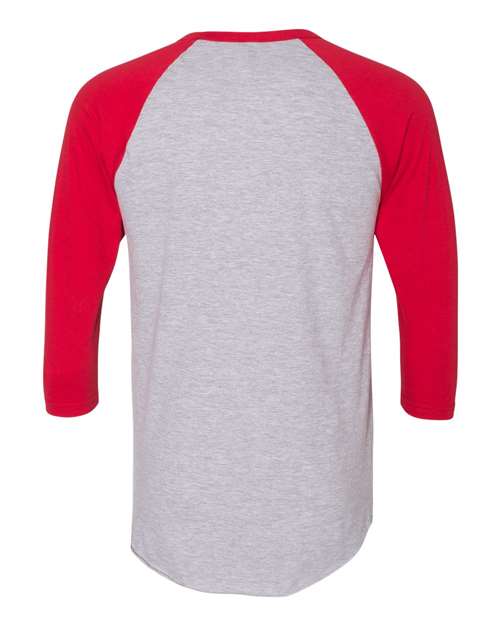 Unisex 50/50 Raglan Three-Quarter Sleeve Tee