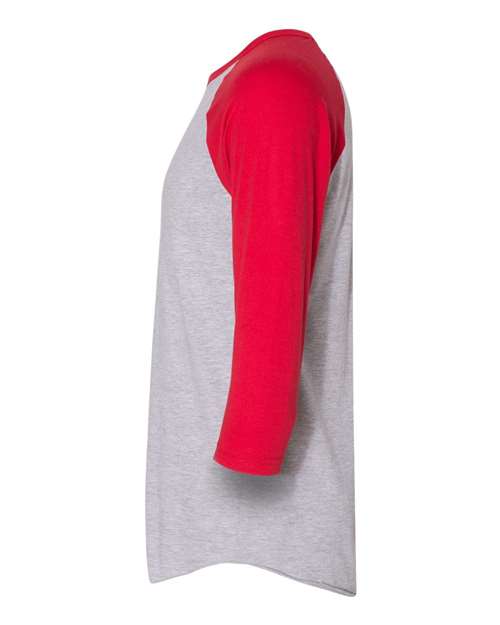 Unisex 50/50 Raglan Three-Quarter Sleeve Tee