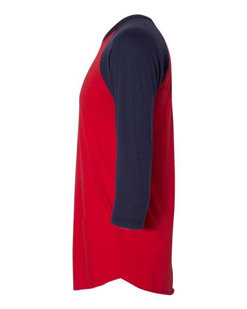 Unisex 50/50 Raglan Three-Quarter Sleeve Tee