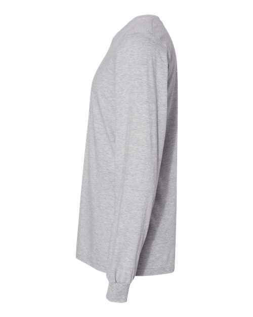 Unisex Fine Jersey Long Sleeve Tee – Detail