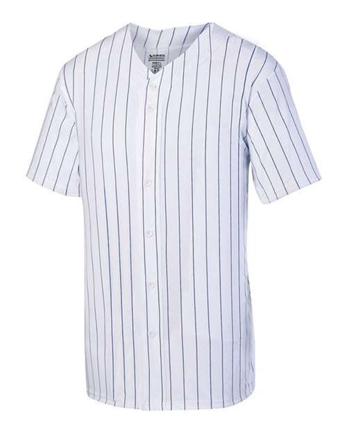 Unisex Pinstripe Full Button Baseball Jersey