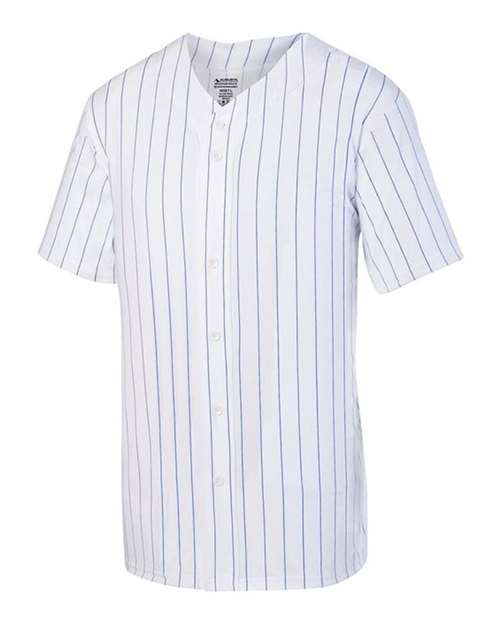 Unisex Pinstripe Full Button Baseball Jersey