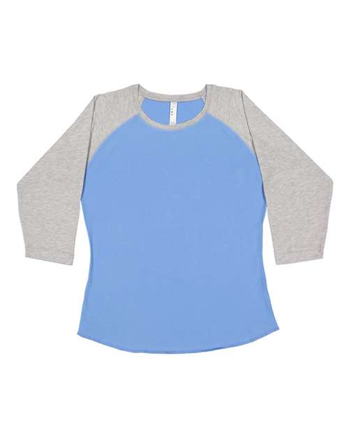 LAT 3530 - Women's Baseball Fine Jersey Three-Quarter Sleeve Tee