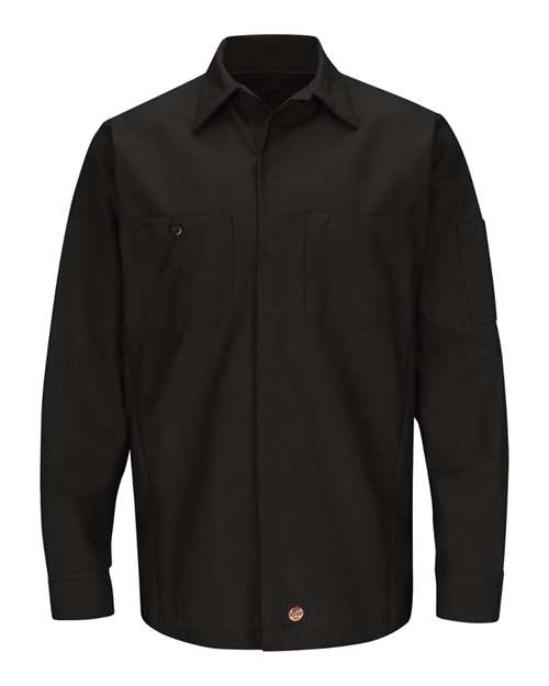 Red Kap Men's Long Sleeve Automotive Crew Shirt SY10