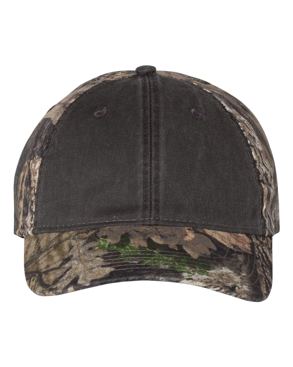 Camo with Pigment-Dyed Twill Front Cap-Outdoor Cap