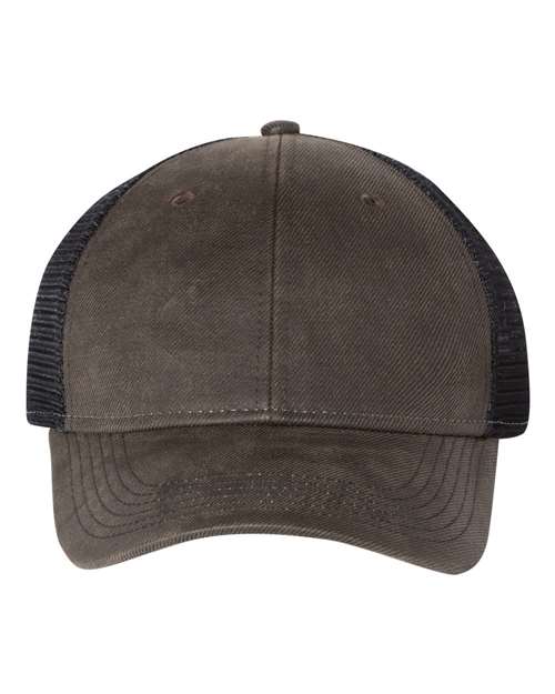 Faux Waxy Trucker Cap-Sportsman