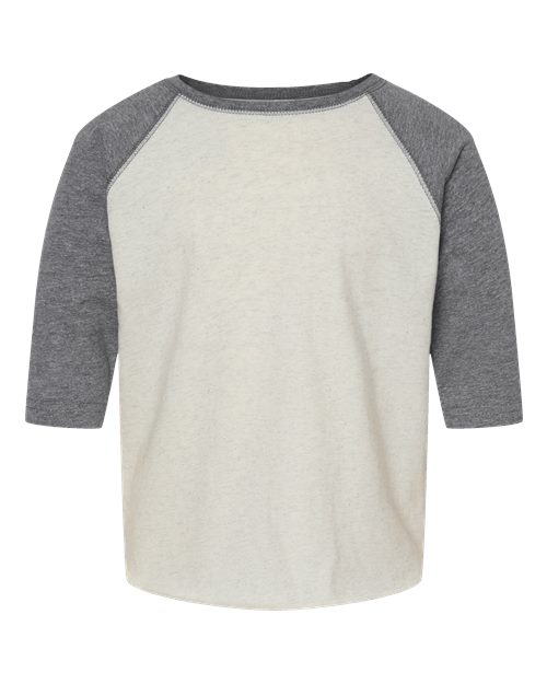 Toddler Baseball Fine Jersey Three-Quarter Sleeve Tee