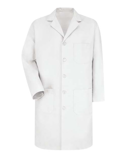 Button Front Lab Coat Extended Sizes-