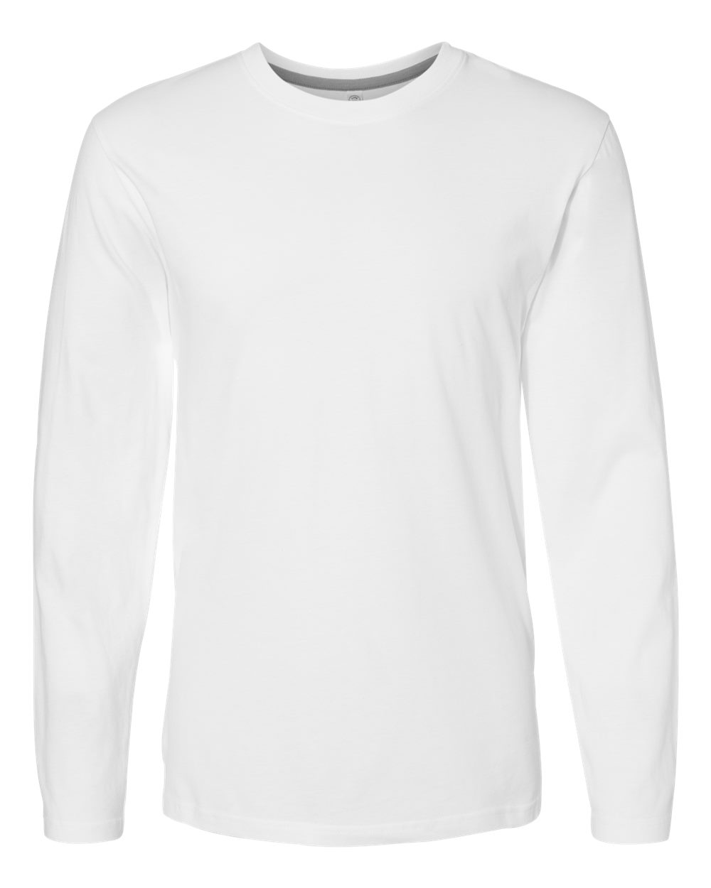 100% Combed Ringspun Cotton Long Sleeve Fine Jersey Tee-LAT
