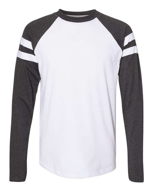 Fine Jersey Mash Up Long Sleeve Tee-LAT